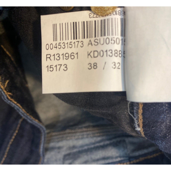 Mavi Zach Jeans Mens 33x32 Blue Denim Straight Leg Dark Wash - Picture 9 of 9